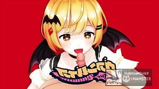 MMD R18 Vampire VTuber 2ème ver, 2 jeux sexuels hentai 3D ahegao lait seins bière, sperme public NTR