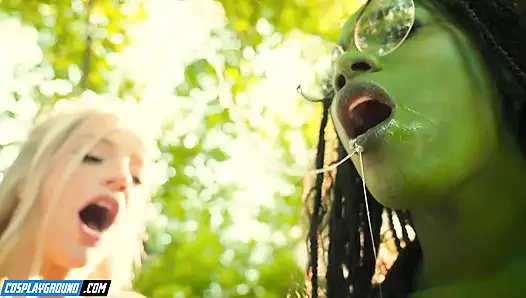 Ana foxxx ngentot kenna james pakai dildo ukuran hijau raksasa dan mereka muncrat bareng-bareng, parodi cosplay porno bejat