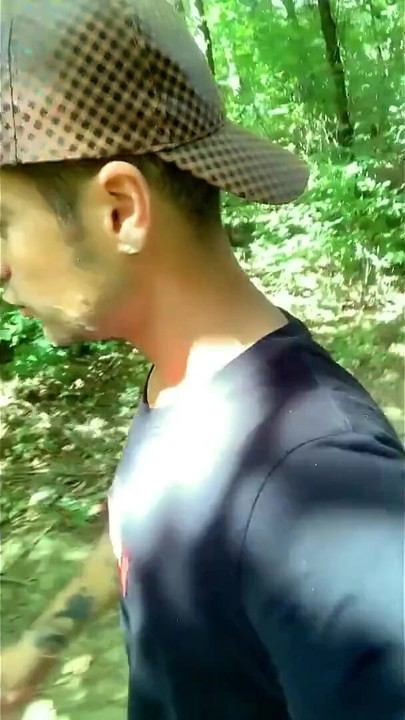 Boy Walks with Cum Mess on Face but He Need to Hide Because Someone Comes