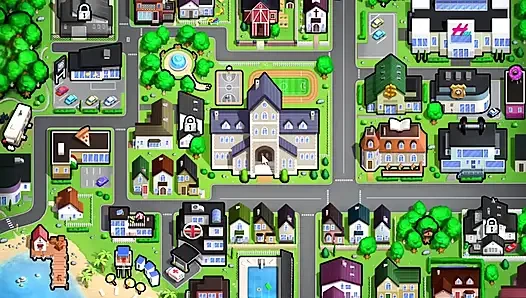 Summertime saga - Johannes played with Eve's pussy and she gave him a handjob