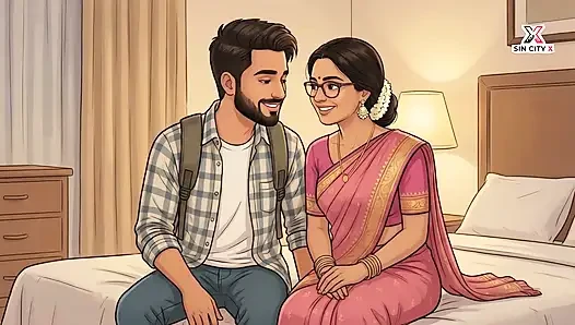 Desi bhabhi India terangsang dengan saree mengisap dan disetubuhi keras dengan gaya doggy