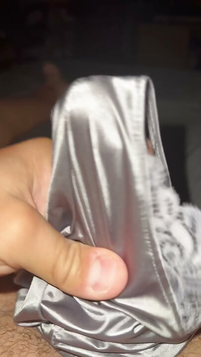 Silver soiled nurse panties