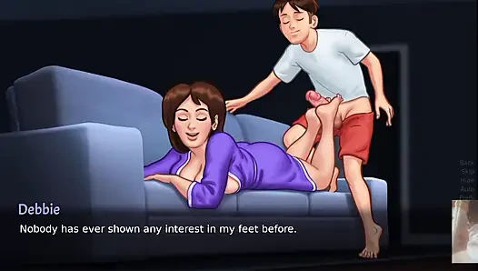 "SUMMER TIME SAGA"NEW UPDATE! HOT STEP-MOM DEBBIE CAUGHT ME JERKING!