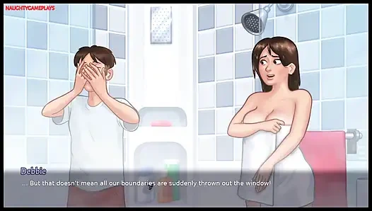 Summertime Saga Part 25 By DarkCookie - MILF Stepmom Helps Pervert Masturbate, MILF Pussy Fingering