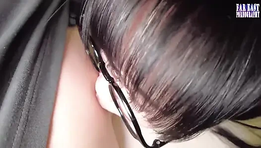 Sweet-glasses Tease on a Lazy Day Savoring Warm Drops in Endless Gulp Bliss -part.2