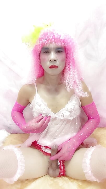 Oanh Le transgender wearing sexy clothes selfie cups tinh