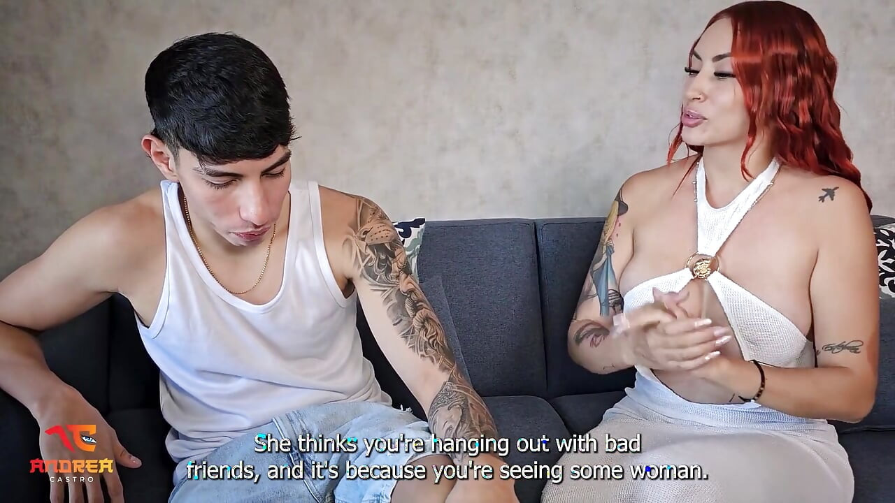 My Neighbor Leaves Her Stepson with Me to Babysit, but All I Do Is Fuck His Big Cock - Andrea Castro & Esteban Gamboa