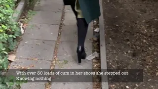30+ loads of cum in my girlfriend's shoes - She's wearing them!