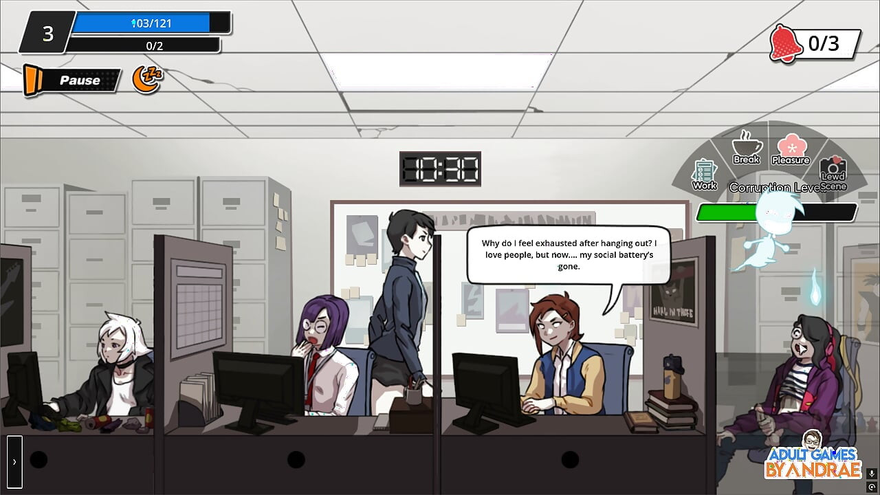 Femboy Ghost Gameplay Part 1 – Discreet Masturbation at Work