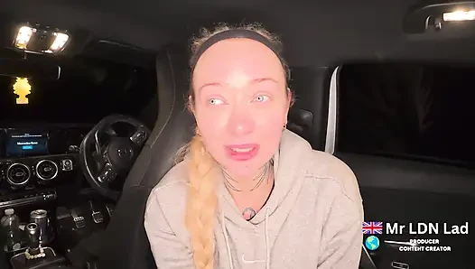 Dirty British Slut Sophia May Loves Mr LDN Lads CHAV 9inch Cock in Car POV