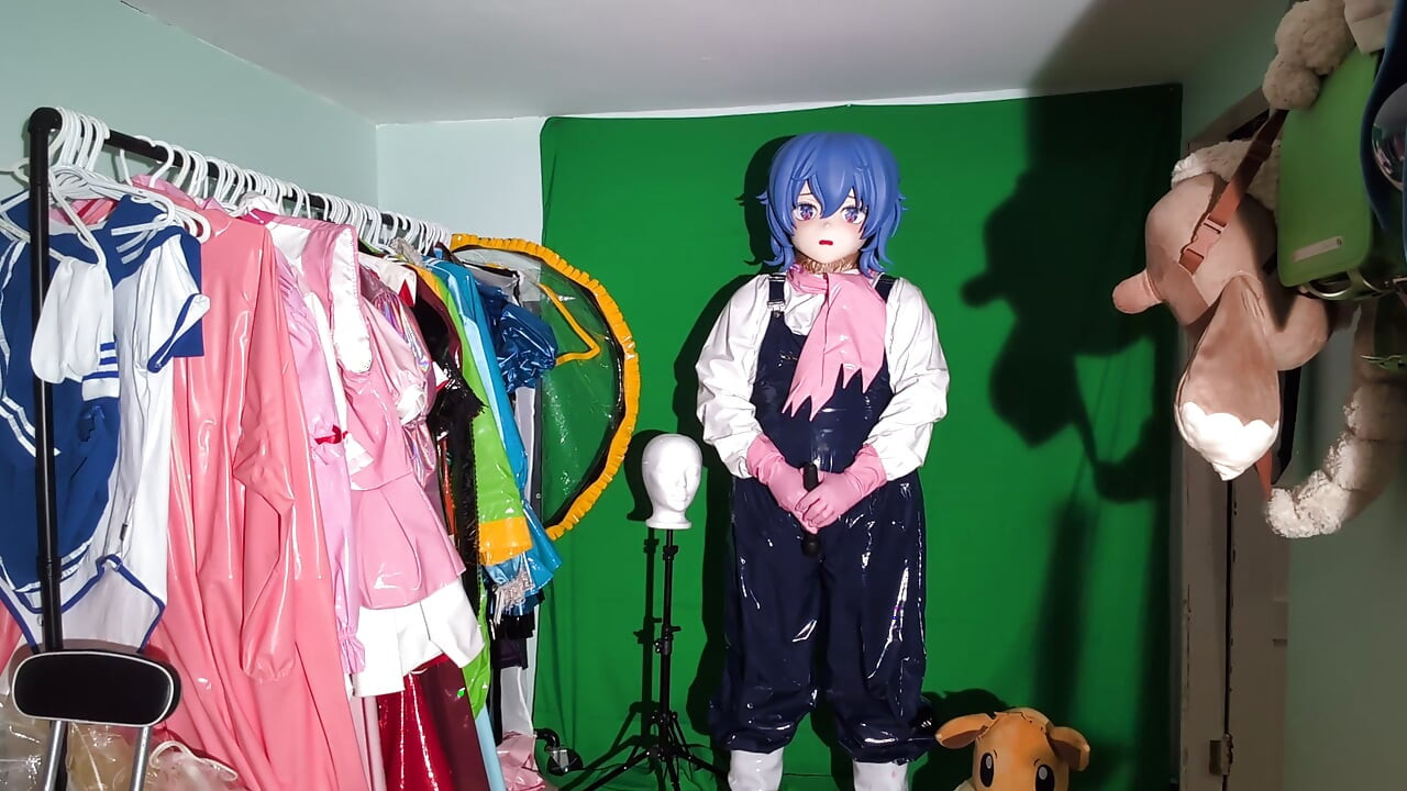 PVC Kigurumi Cosplayer Gardener Outfit Vibrator Play