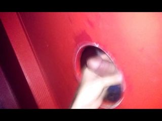Stranger cumming in my Mouth at the Gloryhole