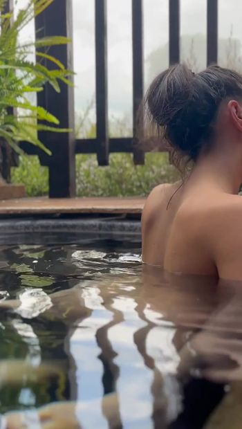 Steamy Hot Tub Blowjob