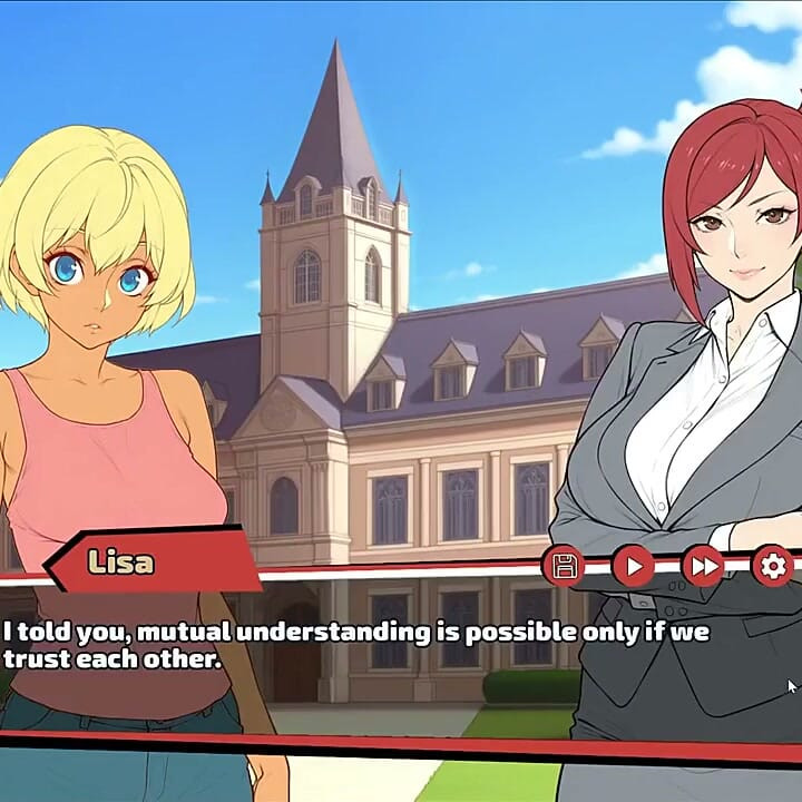 Futanari Have a Heart Too! Futa Hentai Game Ep.5 Lesbian and Trans Getting Naughty in the Classroom!