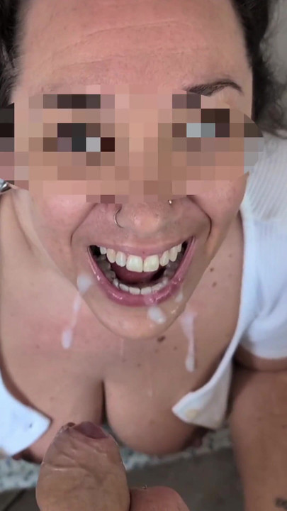 Flashing Hotwife facial compilation | Clip 1