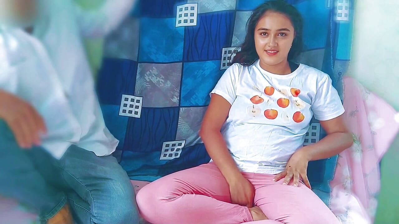 Stepsister soniya watching porn on mobile but her stepbrother seen and Fucking hard stepsister and Cum on her boobs hindi audio