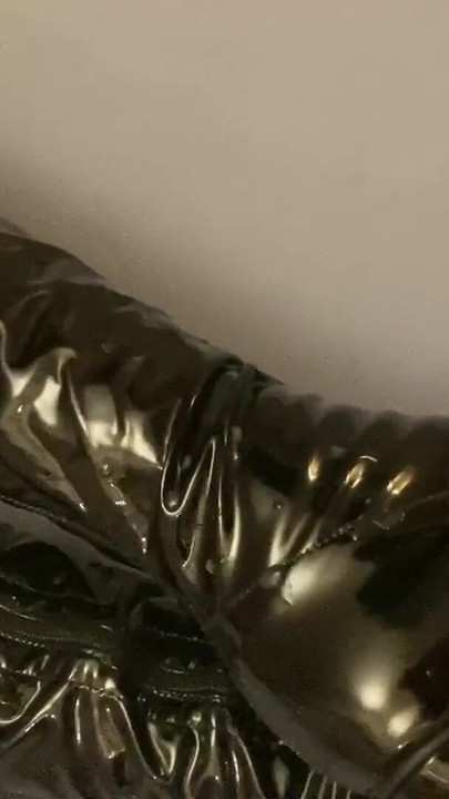 Must-share moment from "Peeptoe Fetish Boots on bed"