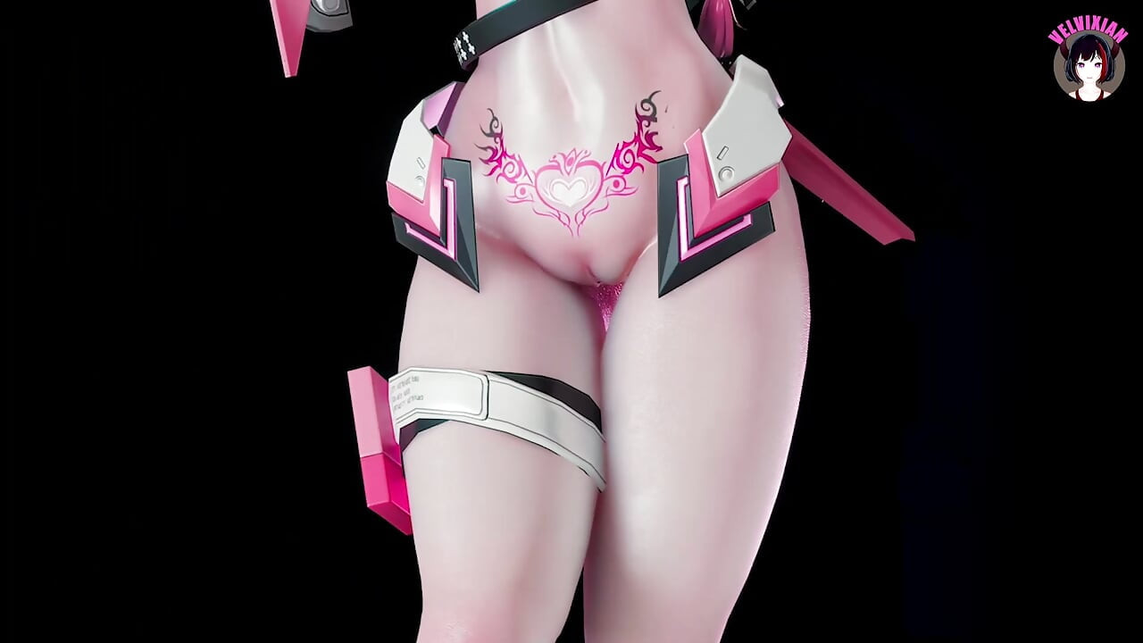 Menina rabuda enorme - dança sexy (3D HENTAI)