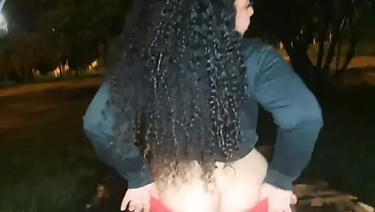 I met this neighbor on the street and I had her suck in public