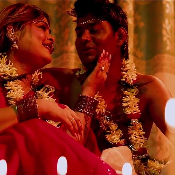 Marriage Night Romantic Sex with New Wife! Real Suhagrat Sex
