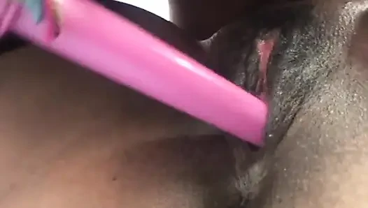 Hot chocolate ladies with round melons and dripping wet twats are toying