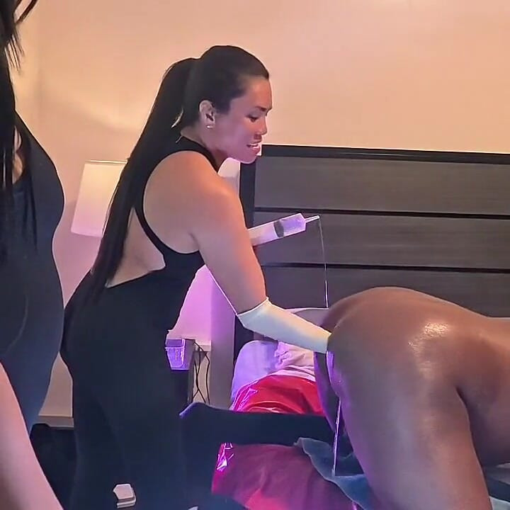 Asian Femdom Anal Fisting and Pegging