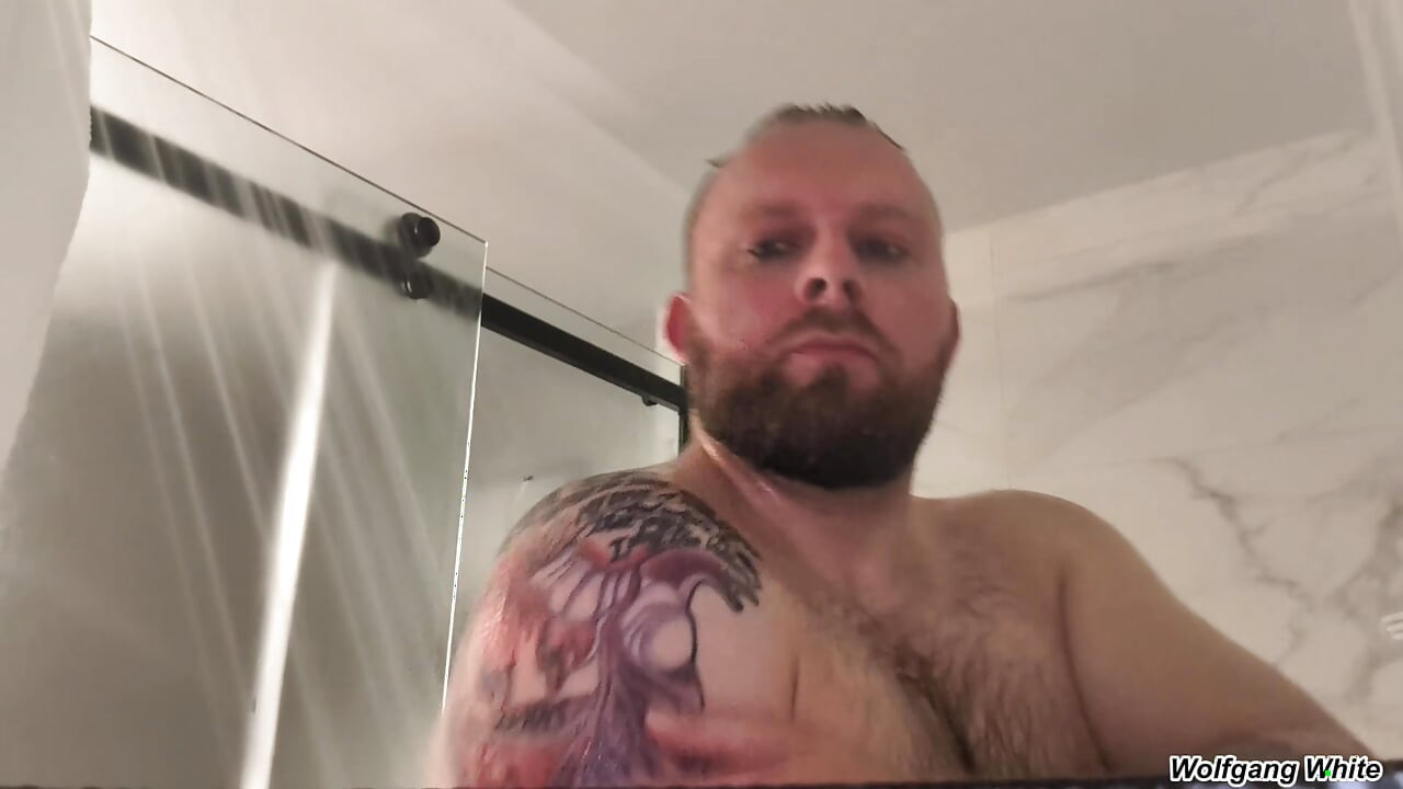 Shower With Your Stepdad - Wet Taboo Roleplay - Thick Cumshot On You Bottom POV - Wolfgang White