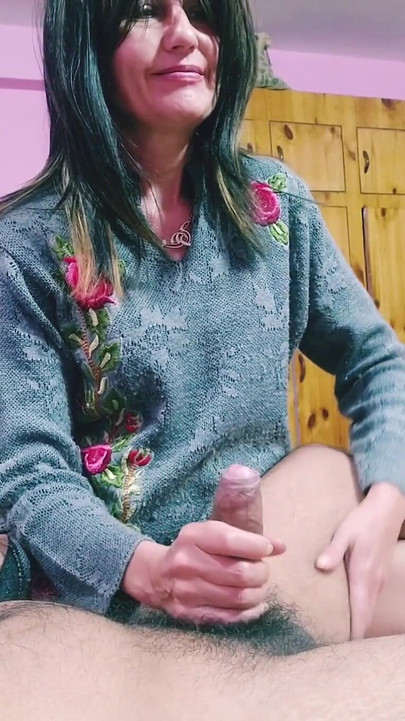 Thrilling moment from "Super Hot Mummy Beauty With Perfect Hands"