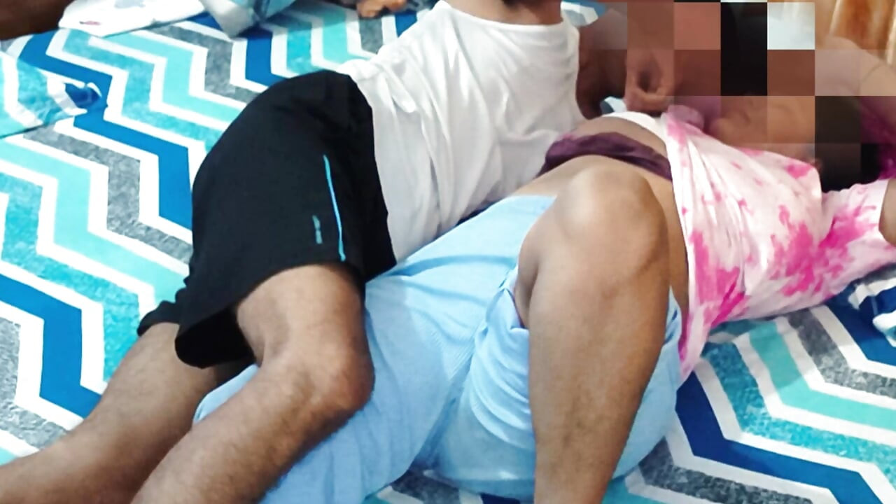 Big boobs indian bhabhi enjoying sex with young brother in law at home in machinary position with  orgasam.