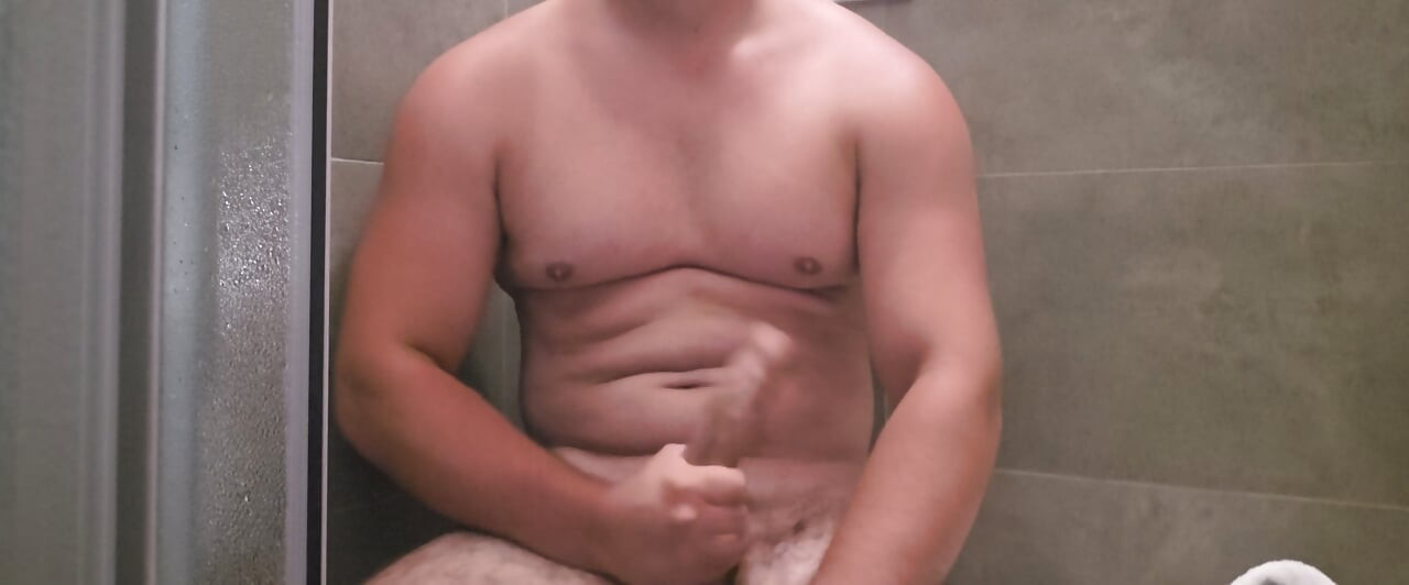 Stroking my bwc in my bathroom