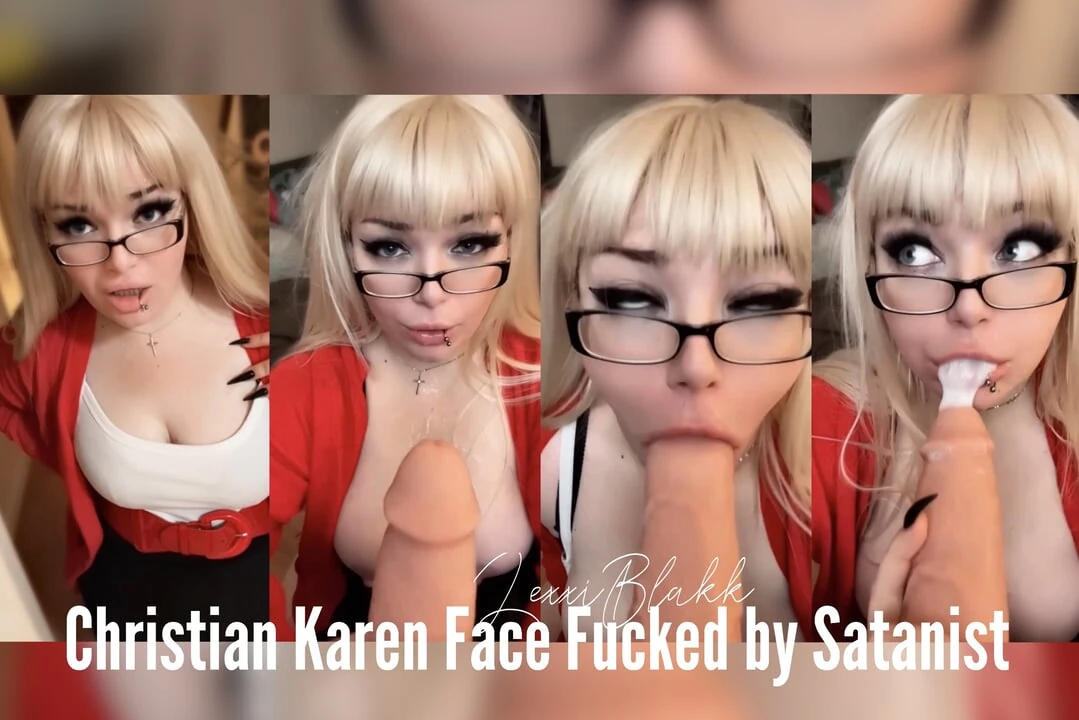 Christian karen si fa scopare in faccia da satanista (versione corta)