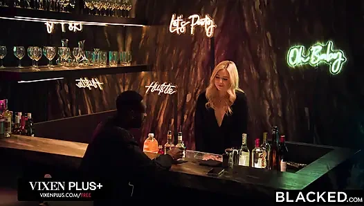 BLACKED Gorgeous Blonde Bartender River Lynn Has Her BBC Dreams Come True