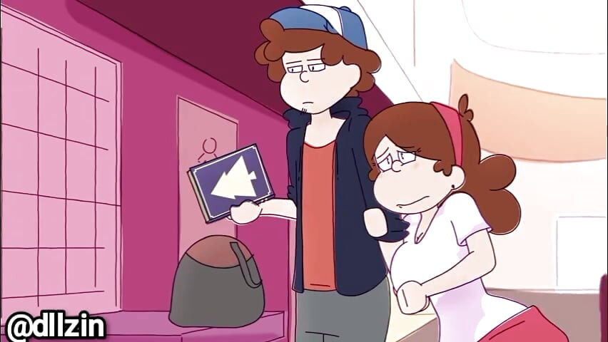 She invited her friend to the bathroom