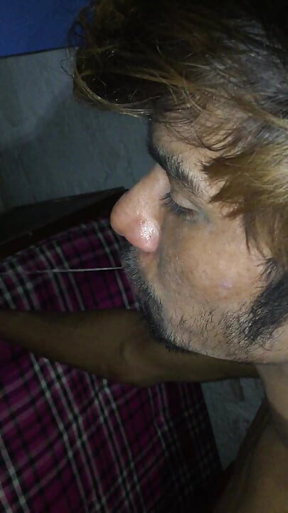 Teen Slave fucked and sucking the adult dick eating cum spits in mouth