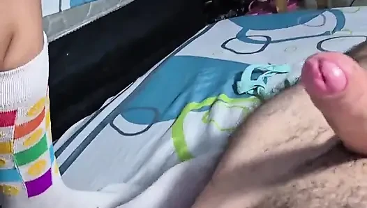 My Neighbor Acts Polite but She's a Real Slut, She Poured Her Breast Milk on My Cock