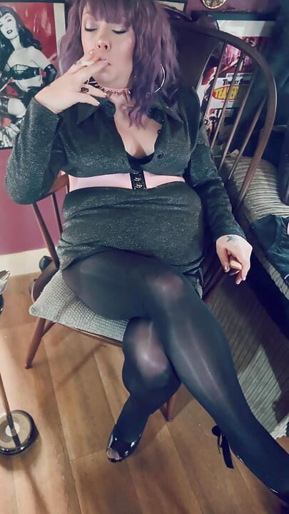 Your Good Girl, Tina Snua Chain Smokes 2 Cork Cigarettes In Pantyhose - Tip To Tailing Smoke Rings Drifting Smoker