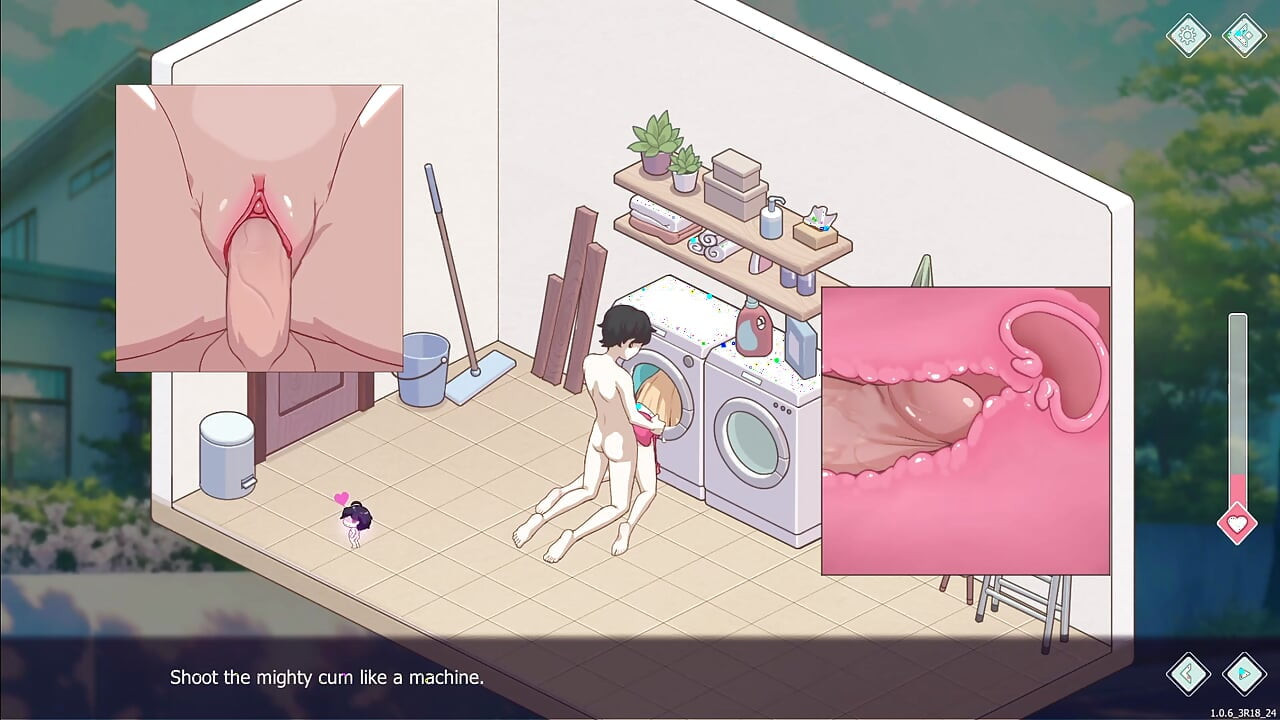 Happy student part 3! Washing machine sex!