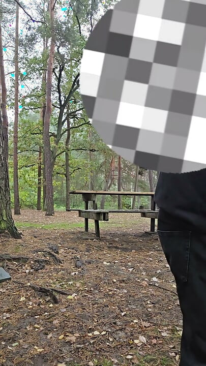 Teen Risky Outdoor Jerking (almost caught)