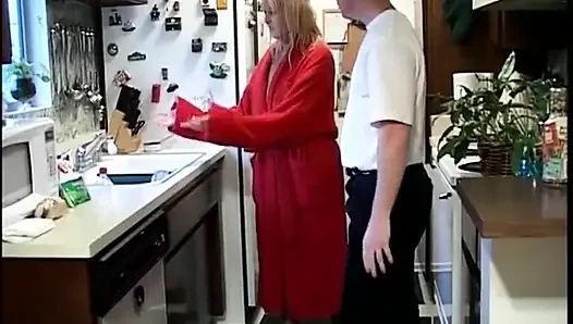 Oma und ein junger mann!