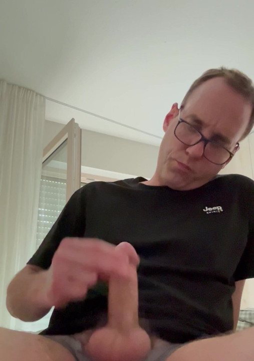 Tom Quinn stroking his cock
