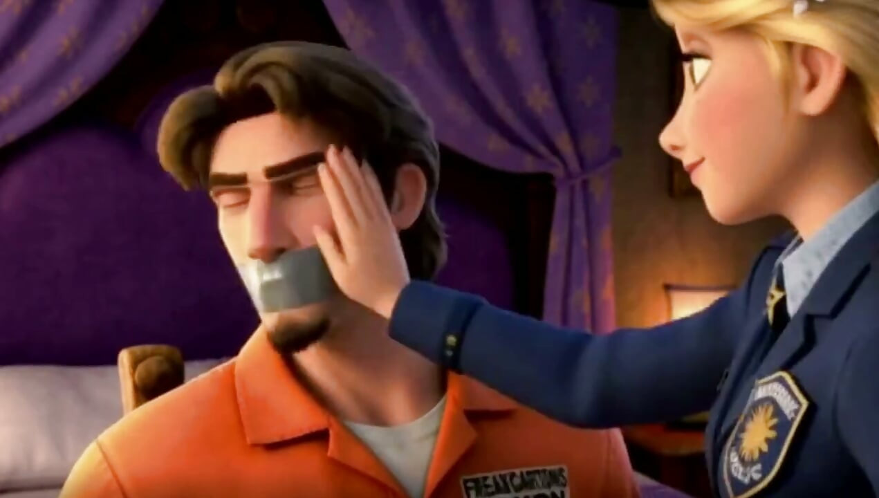 Flynn Rider's Innocent Encounter: Rapunzel's First Blowjob Dream