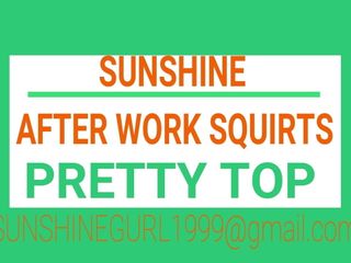 &#39;Sunshine&#39; depois do trabalho esguicha bonito top