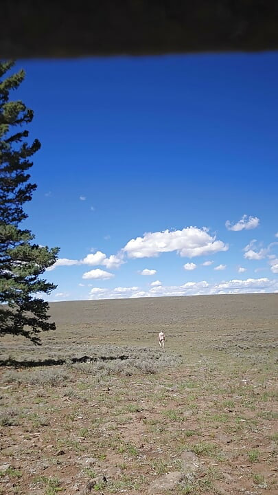 Día desnudo en el desierto