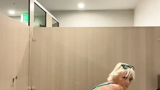 I had to pee, but started playing with my tight little cunt first