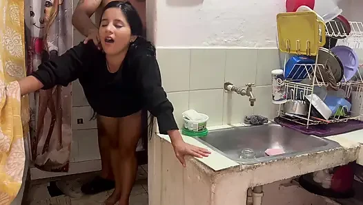 Real infidelity ! Fucking my sister-in-law in the kitchen