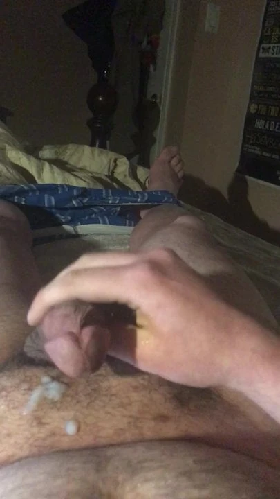 Cumming with a soft cock