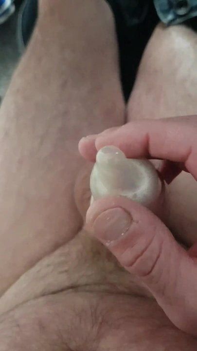 CUM IN A CONDOM