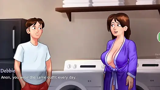 Debbie stiefmutter, dicke titten, flur harter fick &creampie