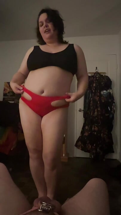 Kyskhets-cuck erting! Dirty talk SPH og viser ham bilder av meg med oksen min! Vibrator stimulerende
