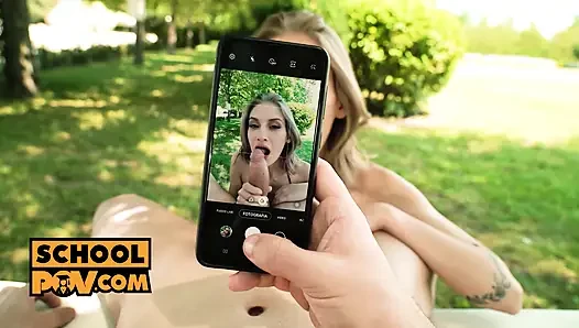 Bakış açısı - döl guzzling genç Tiffany Tatum seni sikiyor